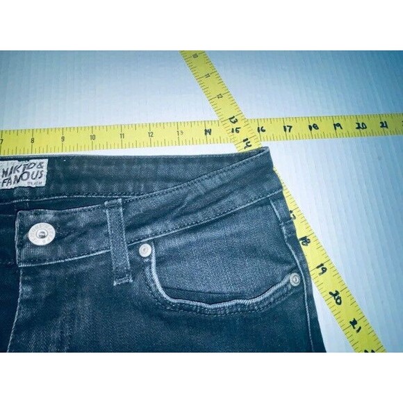 Naked Famous Jeans Mens Skinny Super Guy Black Power Stretch 34x28 Fits 32x28.5 - Picture 6 of 14